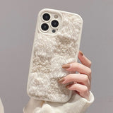 Cozy Fur Grid iPhone Case