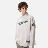 Versatile Vertical Stripes Long Sleeve Shirt