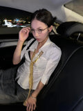 Y2K Stripes and Style Shirt