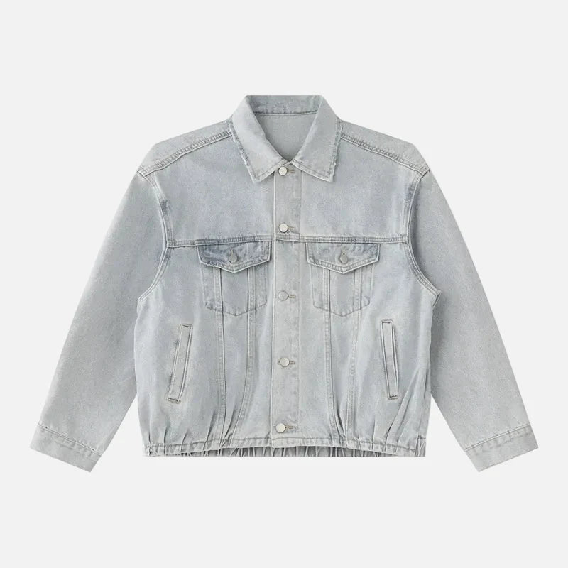 Vintage American Style Denim Workwear Jacket