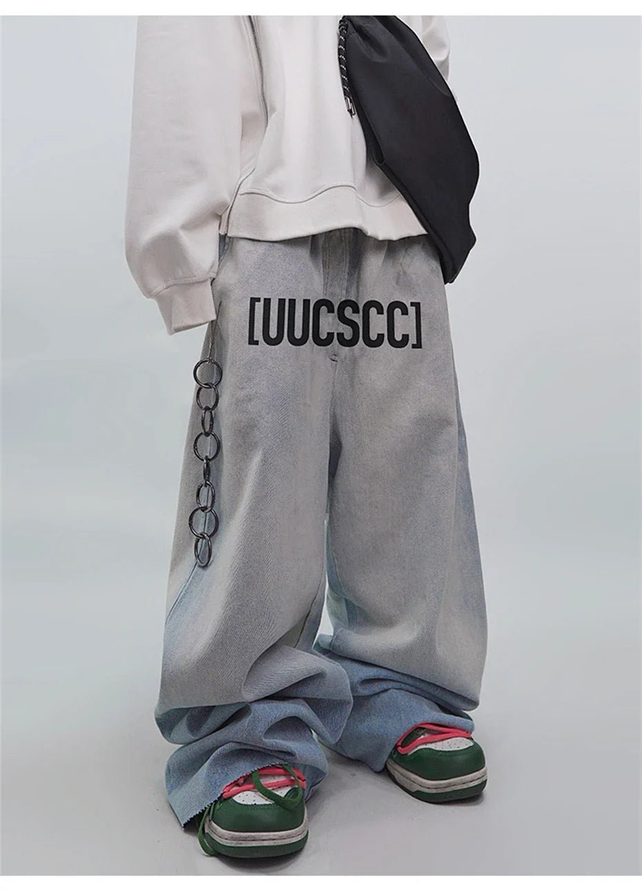 Streetwear Baggy Punk Hip Hop Denim Jeans