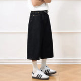 Vintage Black Baggy Denim Shorts