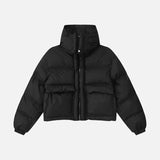 Y2K Korean Solid Color Warm Puffer Jacket