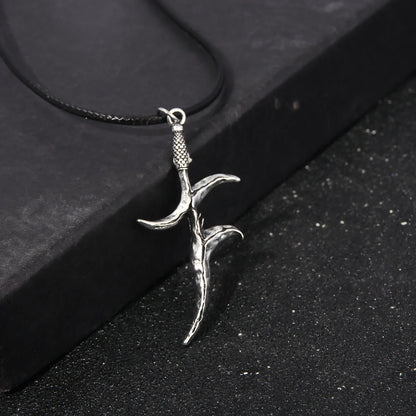 Spectral Steed Black Dagger Necklace