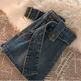 Vintage Denim Mini Skirts
