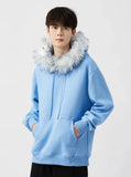 American Heavyweight Fleece Lined Fur Hoodie