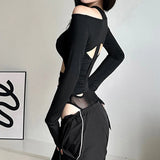 Goth Cyber Punk Dark Mesh T-Shirt
