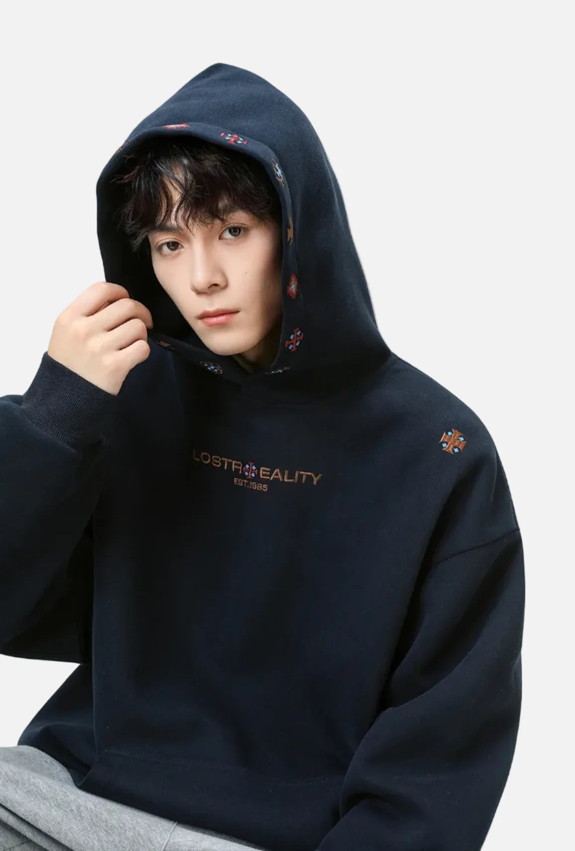 Vintage Heavyweight Embroidered Oversized Hoodie