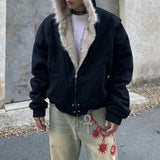 Streetwear Winter Cozy Heavy Plush Jacket
