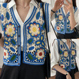 Floral Pattern Women's Cardigan