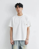 Korean Stylish Pocket Stitch Short Sleeve T-Shirt