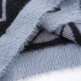 Women Retro V-Neck Collar Mohair Striped Cardigan
