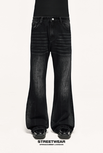 Vintage Washed Flare Denim Pants