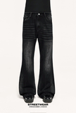 Vintage Washed Flare Denim Pants
