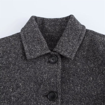 Effortless Decorative Style Loose Wind Coat