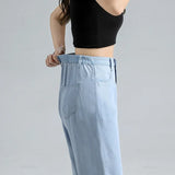 Fashionable Soft Wide Leg Baggy Denim Jeans