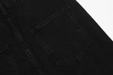 Frayed Skull Denim Jeans