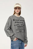 Positive Morning Text Sweater