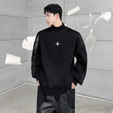 Textured Mesh Sweatshirt