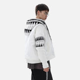 Versatile High Street Quilted Hooded Fur Jacket