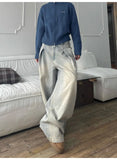Retro Loose Wide Leg Denim Jeans