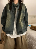 Oversized Vintage Casual Denim Jacket