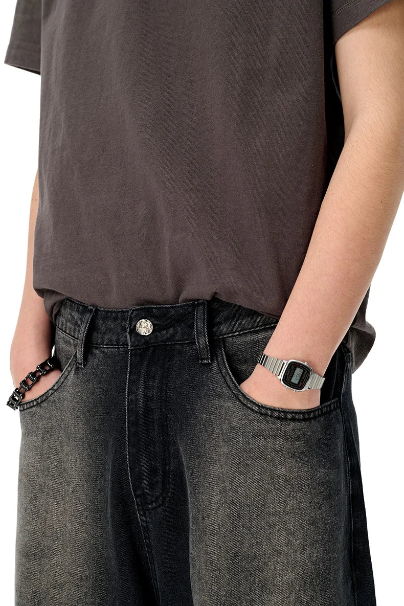 Y2K Washed Denim Jorts