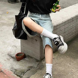 Y2K Wide-Leg Denim Jorts