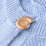 Comfortable Gold Button Sleeveless Knit Cardigan