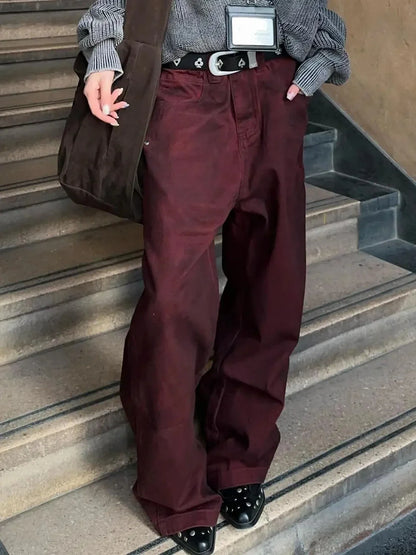 Wardrobe Staple Vintage Washed Wide Leg Jeans
