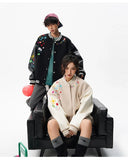 Y2K Cozy Embroidered Baseball Varsity Jacket