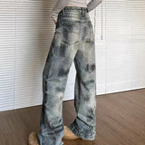 Streetwear Stylish Retro Vintage Straight Leg Jeans
