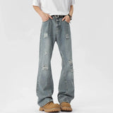 Oversized Energy  Broken Hole Slim Jeans