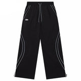 Striped Reflective Baggy Joggers