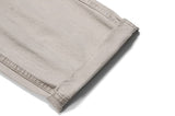 Washed Straight Mid-Waist Pants