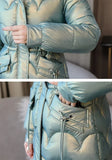 Women's Long Quilted Puffer Jacket