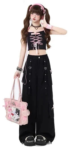 Sweet Cool High Waist Cargo Pants