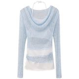 Elegant Fake Two-Piece Halter T-Shirt
