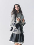 Versatile Slimming Casual Butterfly Pattern Cardigan