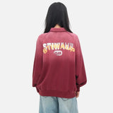 Comfortable Red Letter Print Stylish Sweatshirt