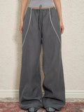 Elevated Hit Color Loose Casual Wide Leg Pants