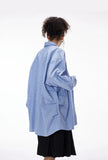 Essential Checkered Pleated Cotton Long Sleeve Shirt