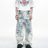 Luxury Vintage 3D Printed Designer Jeans