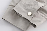 Long Zip-up Denim Jacket