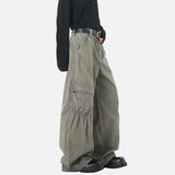 Y2K Original Pleated Wide Leg Cargo Pants