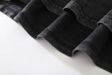 Warm Skeleton Print Washed Oversized Gothic T-Shirt