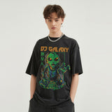 DJ Of The Galaxy Alien Print T-Shirt