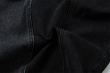 Removable Patchwork Distressed Loose Wide Leg Jeans