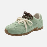 Retro Lace-Up Genuine Sneakers