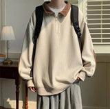 Y2K Warm Loose Half Zipper Sweatshirt